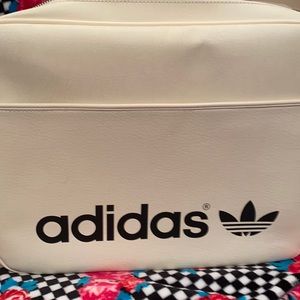 Adidas airlines messenger bag in cream